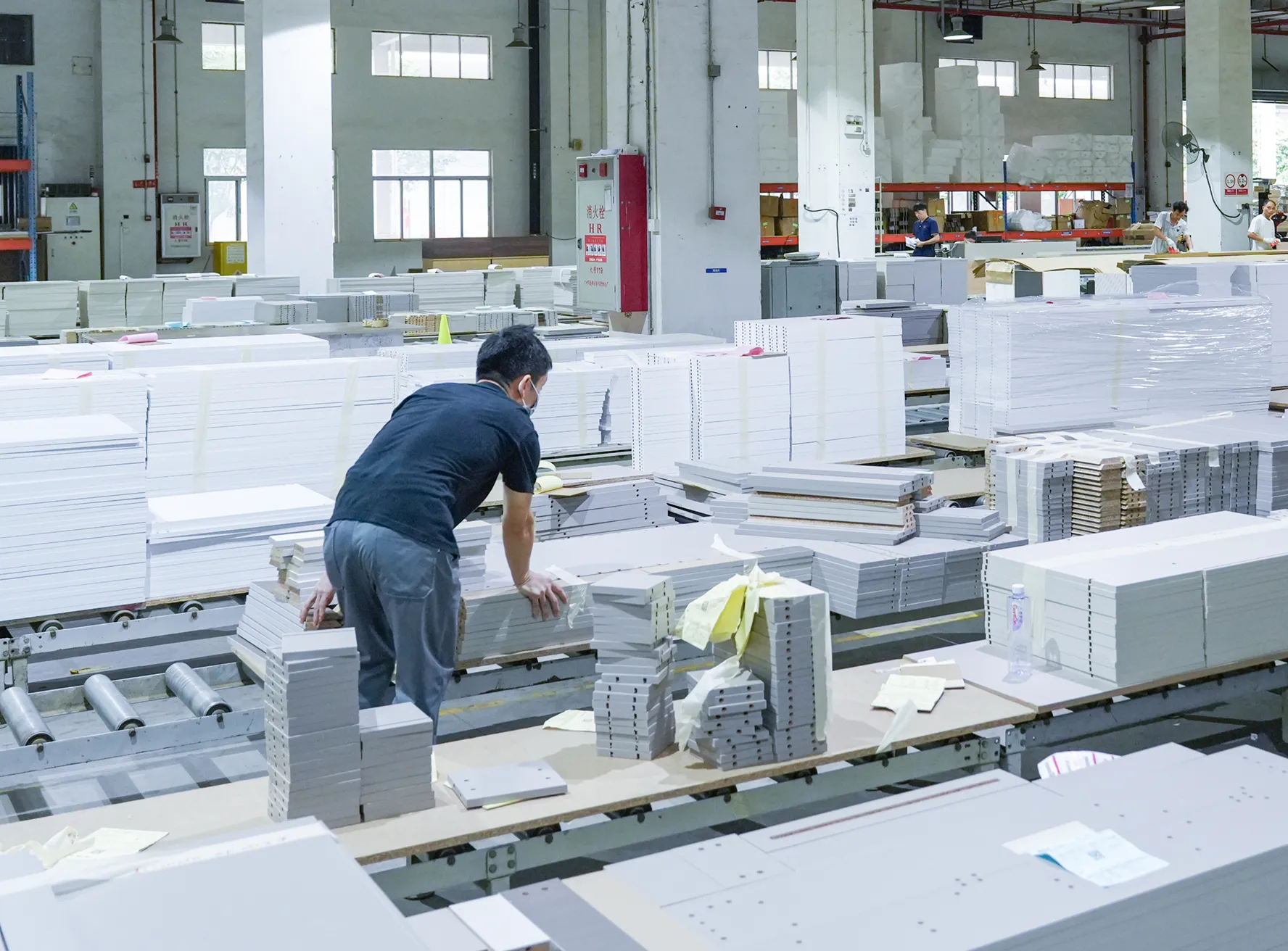 Shop drawings and finish samples under technical review