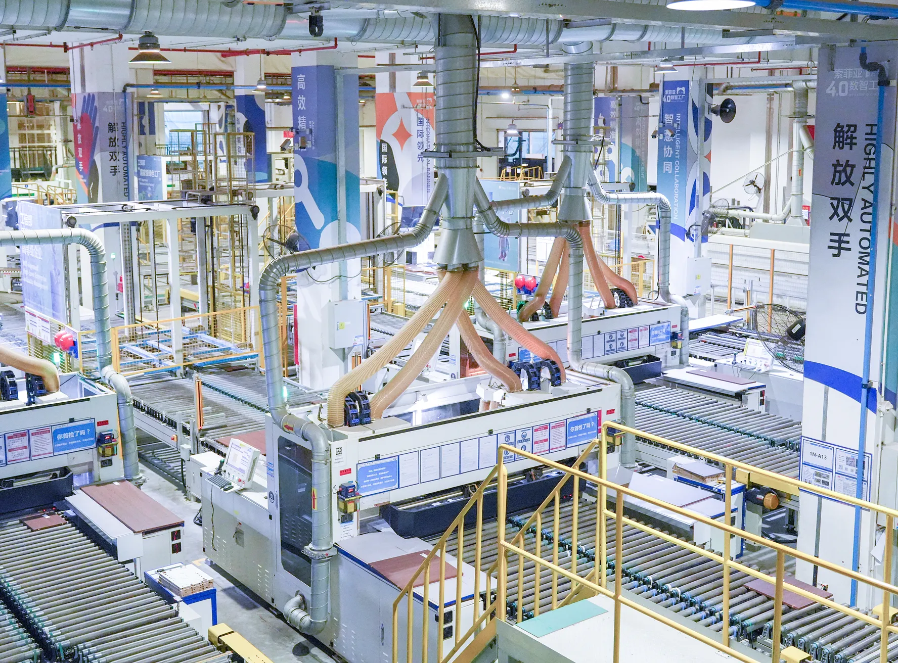 Production line at a manufacturing partner facility