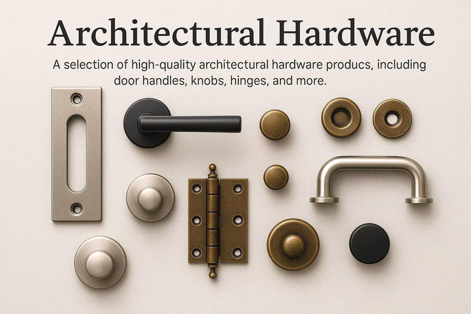 Luxury modern door handle hardware sleek architectural design