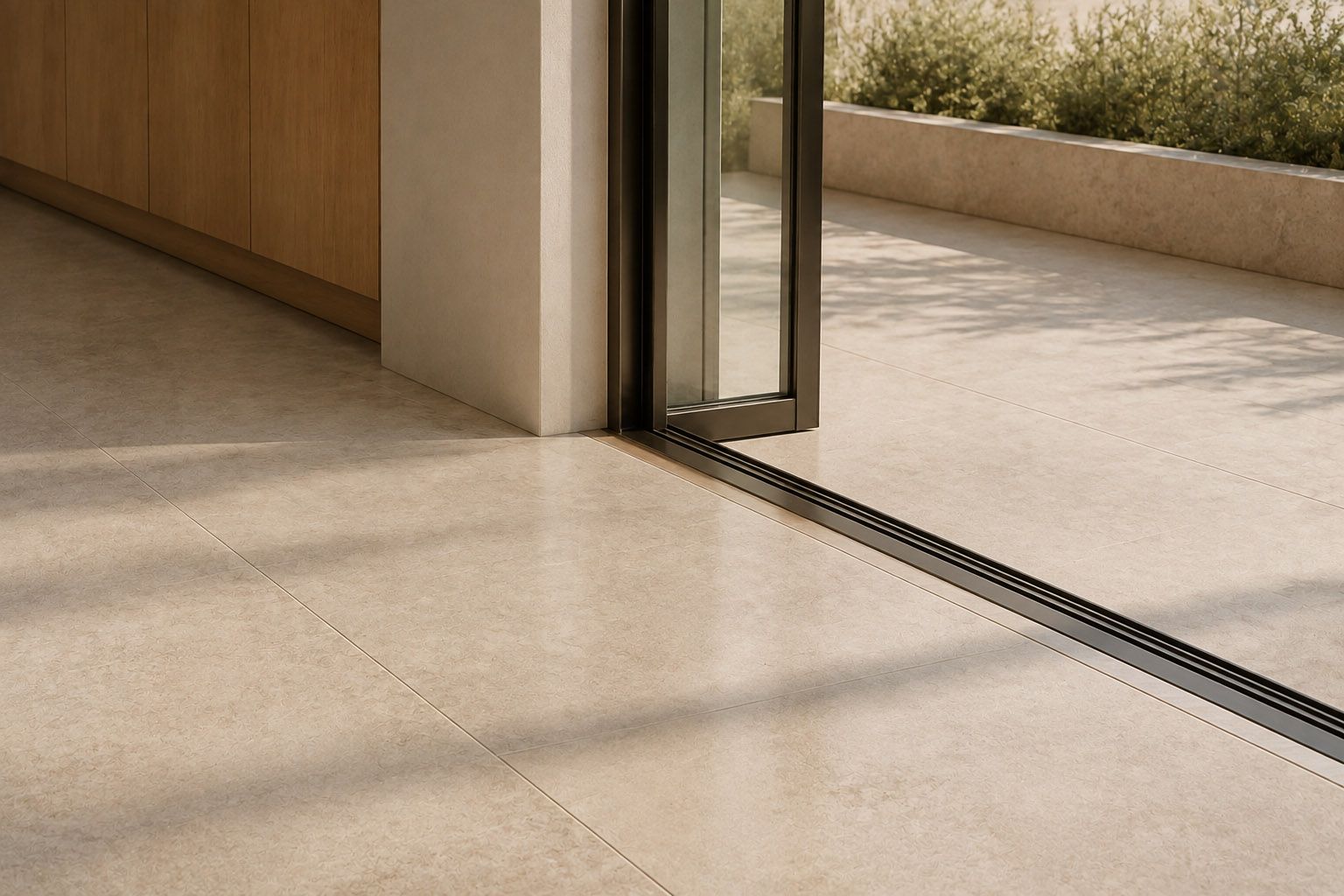 Architectural Principles for Matching Internal Tiles with Alfresco Porcelain Pavers